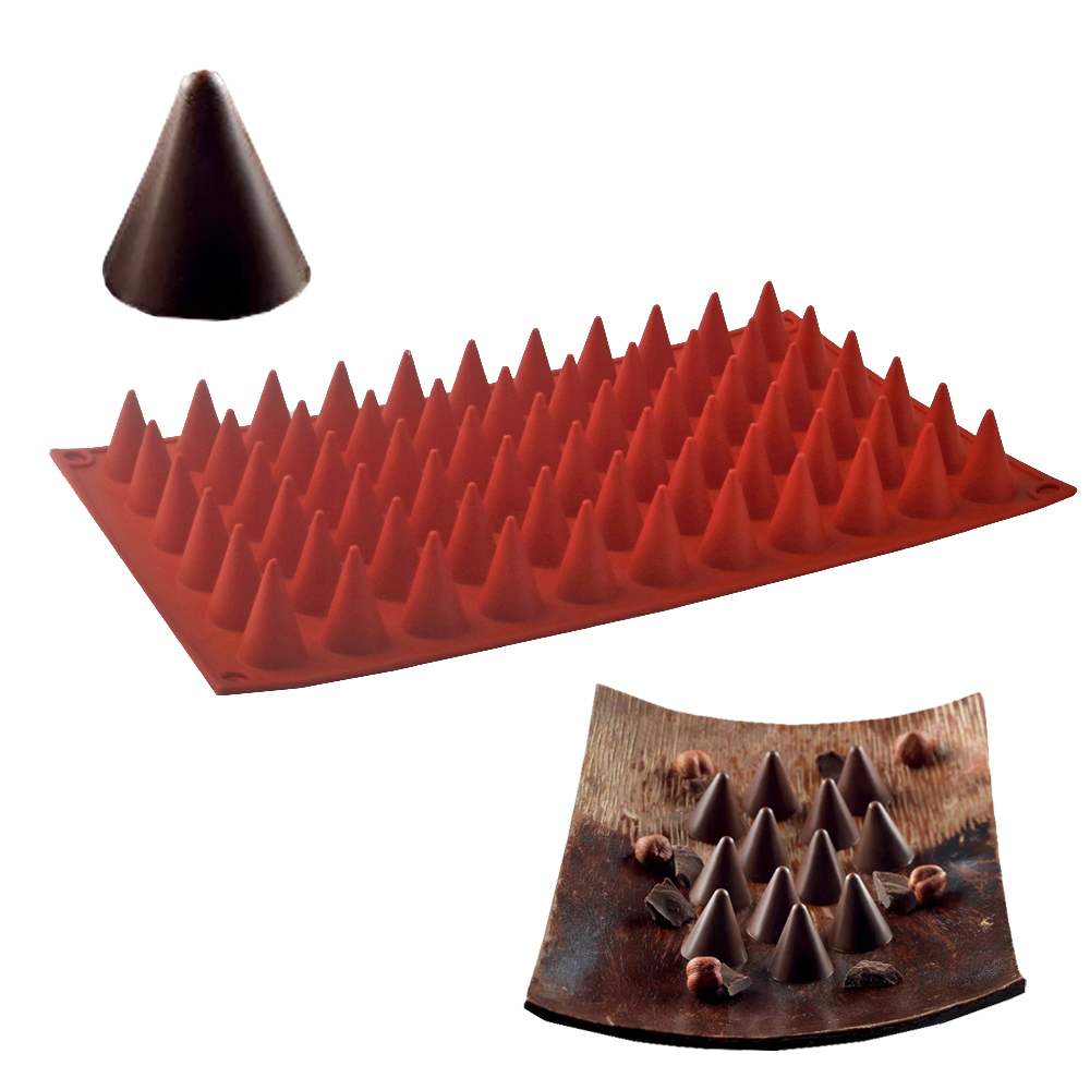 Baby Kitchen Food - 66-Cells Cone Chocolate Baking Mold Food