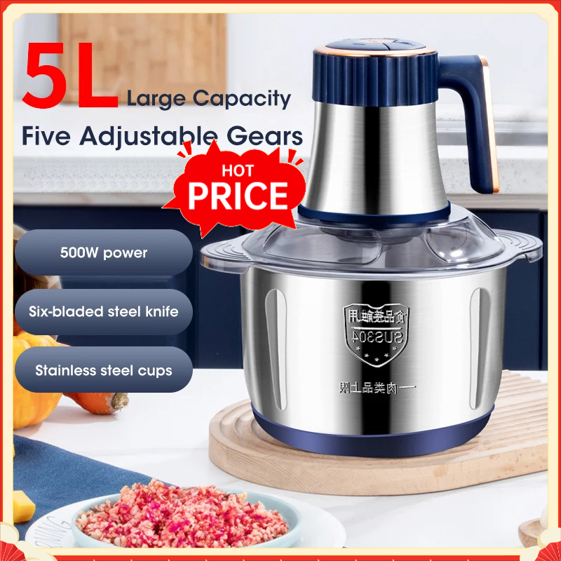 Baby Kitchen Food - 5L Electric Meat Grinders 304 Stainless