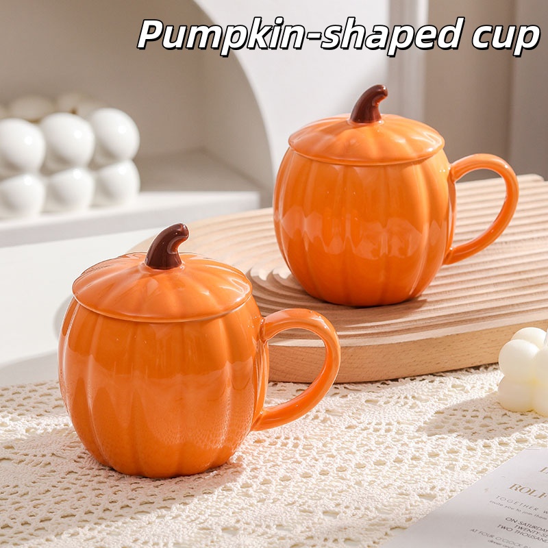 Baby Food Oatmeal - 1/2 PCS Cute Pumpkin Ceramic Mug