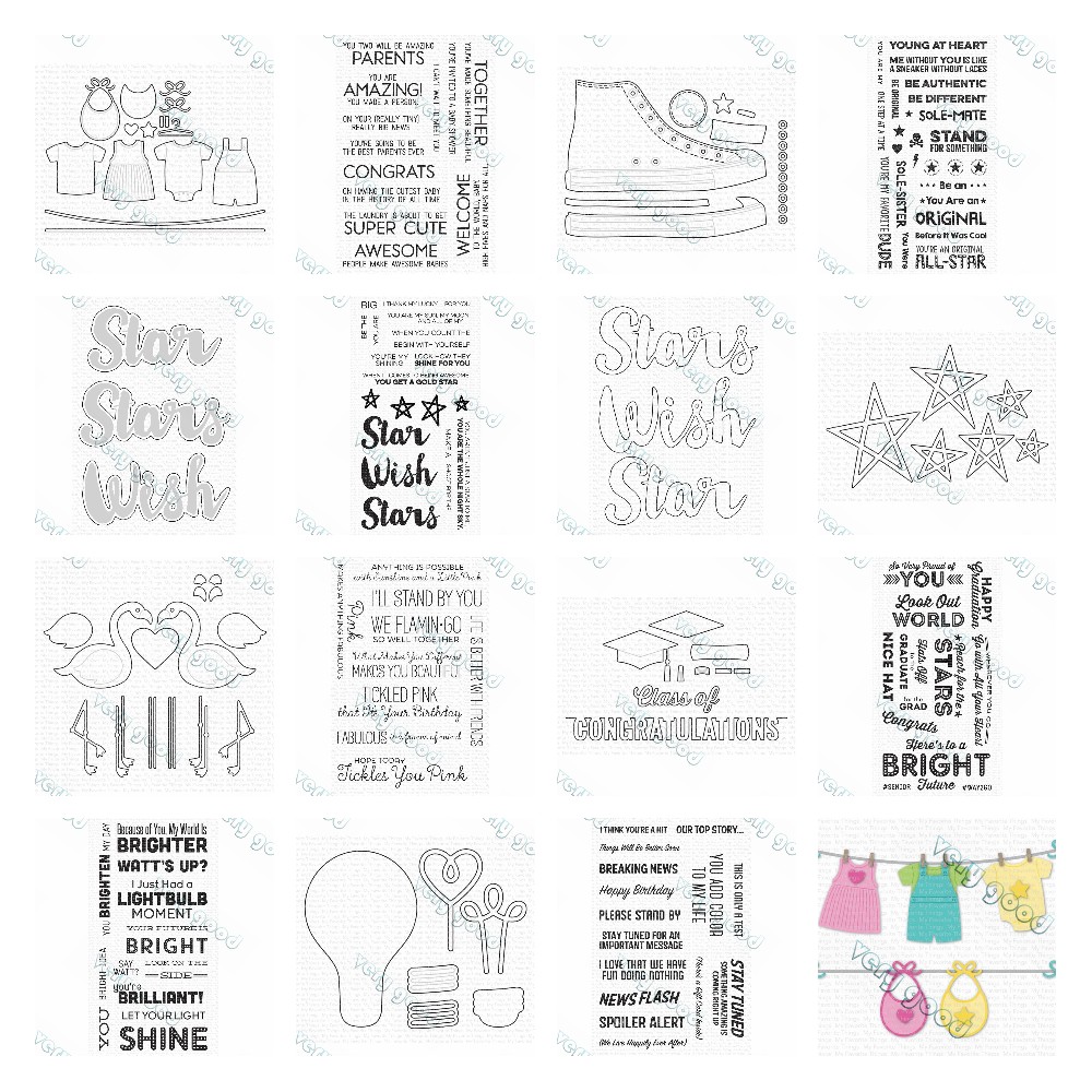 Baby Food Diary - Lucky Stars Welcome Baby Cutting Dies