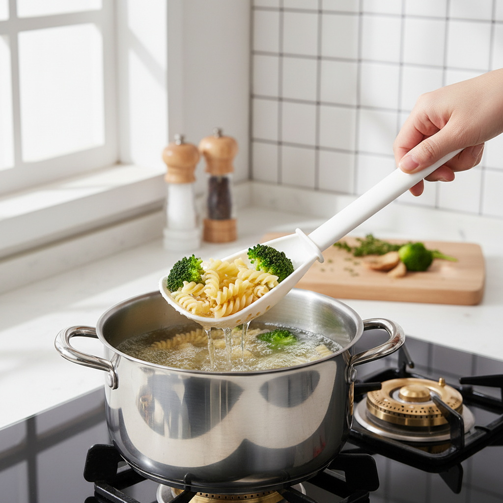 Baby Food Strainer - Multifunctional Plastic Draining Spoon Kitchen Tool