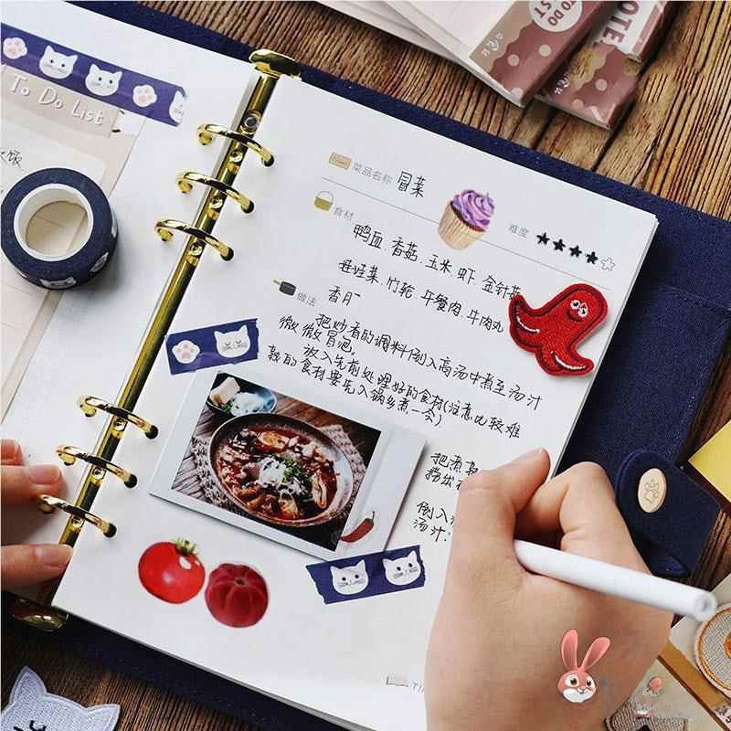 Baby Food Diary - Creative Handwritten Recipe Notebook Loose Le