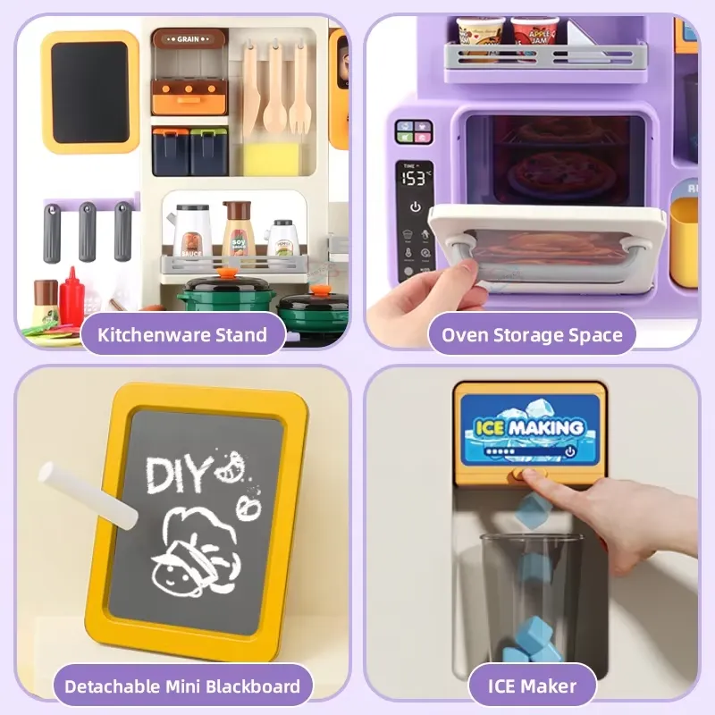 90cm Large Pretend Play Kitche - огляд і ціна Baby Kitchen Food