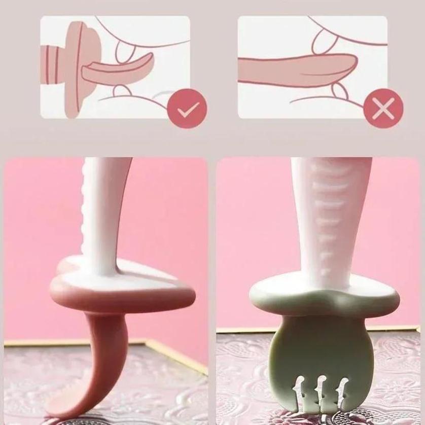 Baby Spoon Fork Silicone Child - огляд і ціна Baby Kitchen Food