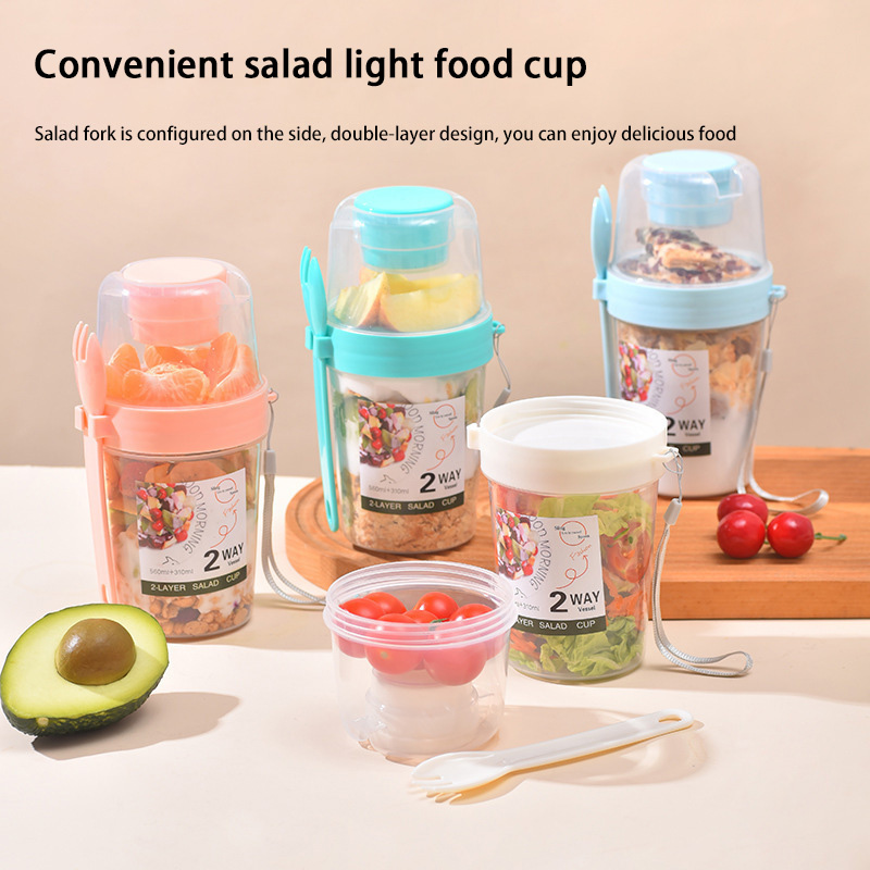 Portable Breakfast Salad Cup W - огляд і ціна Baby Food Oatmeal