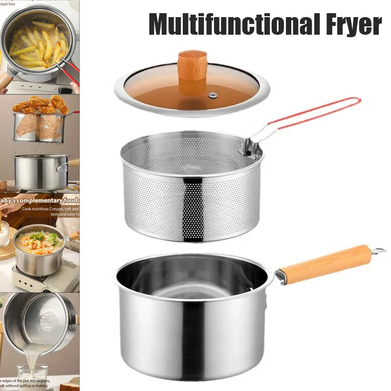 Deep Frying Pot With Strainer  - огляд і ціна Baby Food Strainer