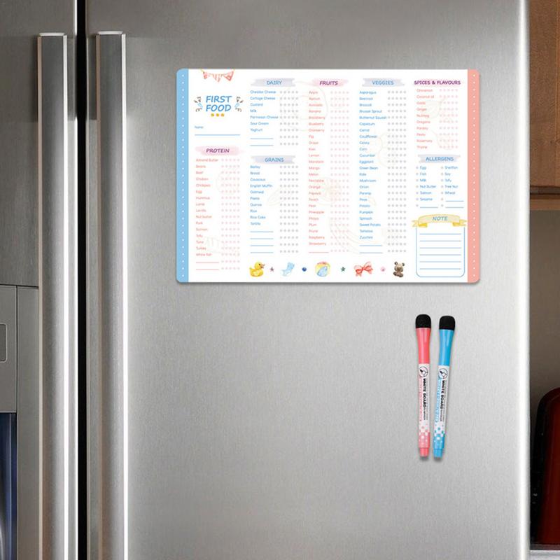 Reusable First Foods Tracker C - огляд і ціна Baby Food List