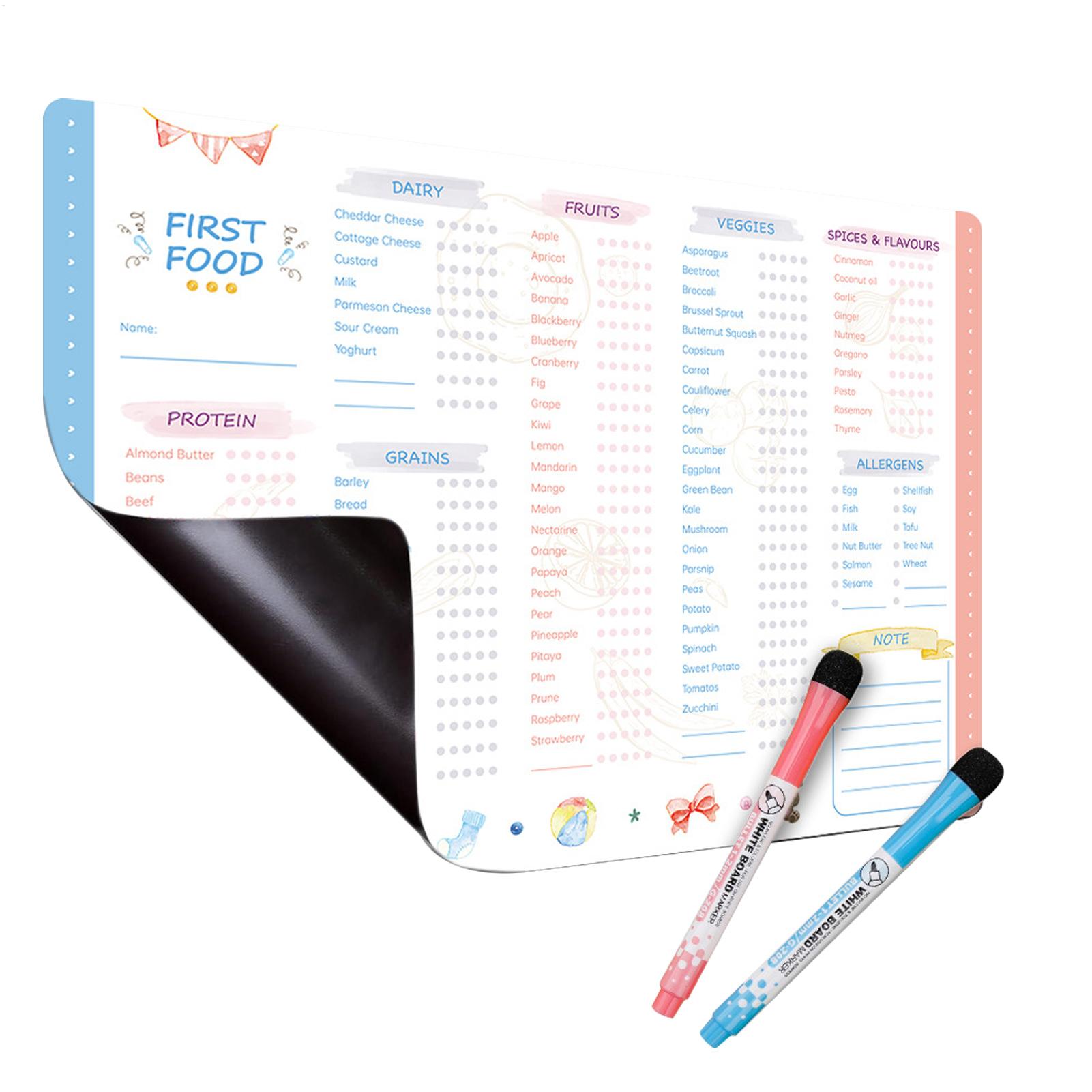 Infant Food Tracking Chart Mag - огляд і ціна Baby Food List
