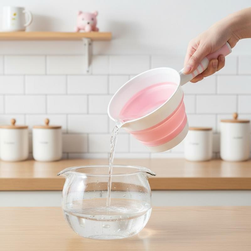 Foldable Silicone Water Scoop  - огляд і ціна Baby Kitchen Food